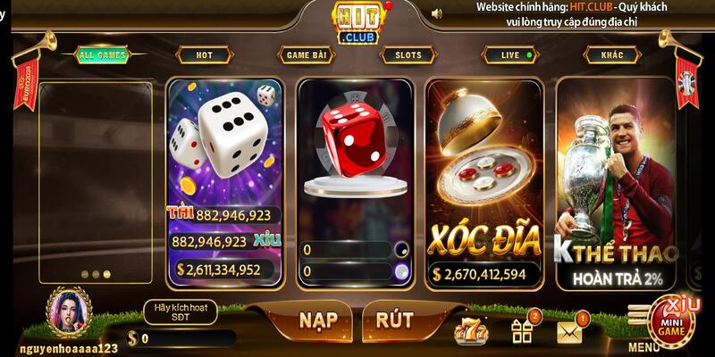 Giới thiệu chung về tựa game tài xỉu livestream Hit Club